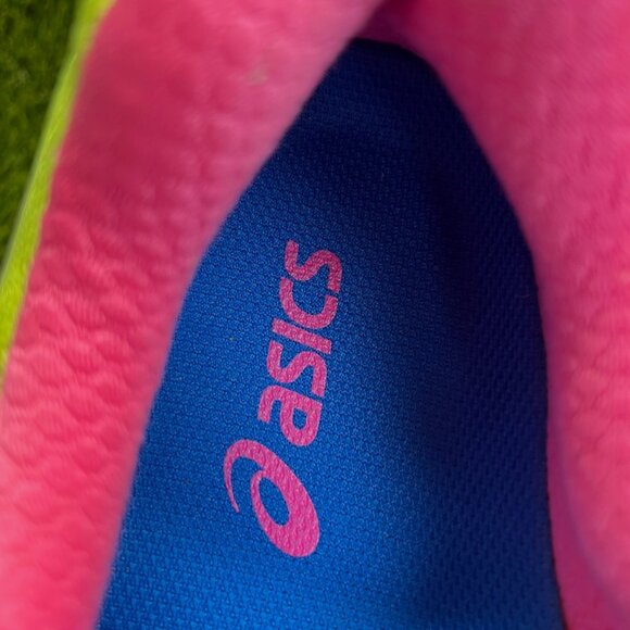 Near Mint Condition RARE ASICS GEL Nimbus 17 Size 8 Yellow Pink Blue 39 Medium - Picture 5 of 9